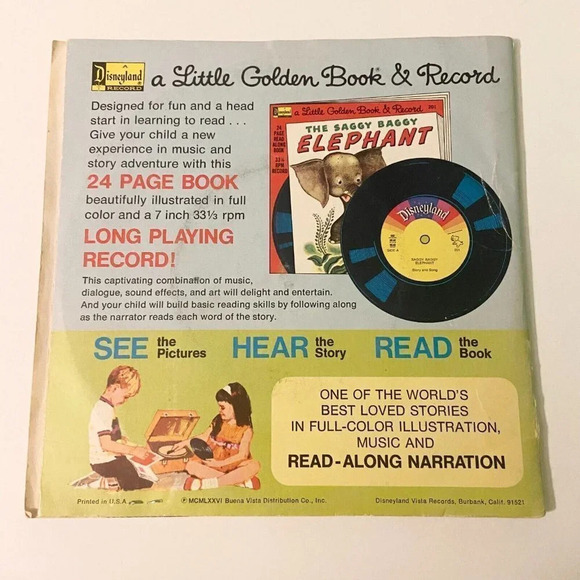 Vintage  1976 Jingle Bells Little Golden Book 7 Inch Record - Picture 2 of 16